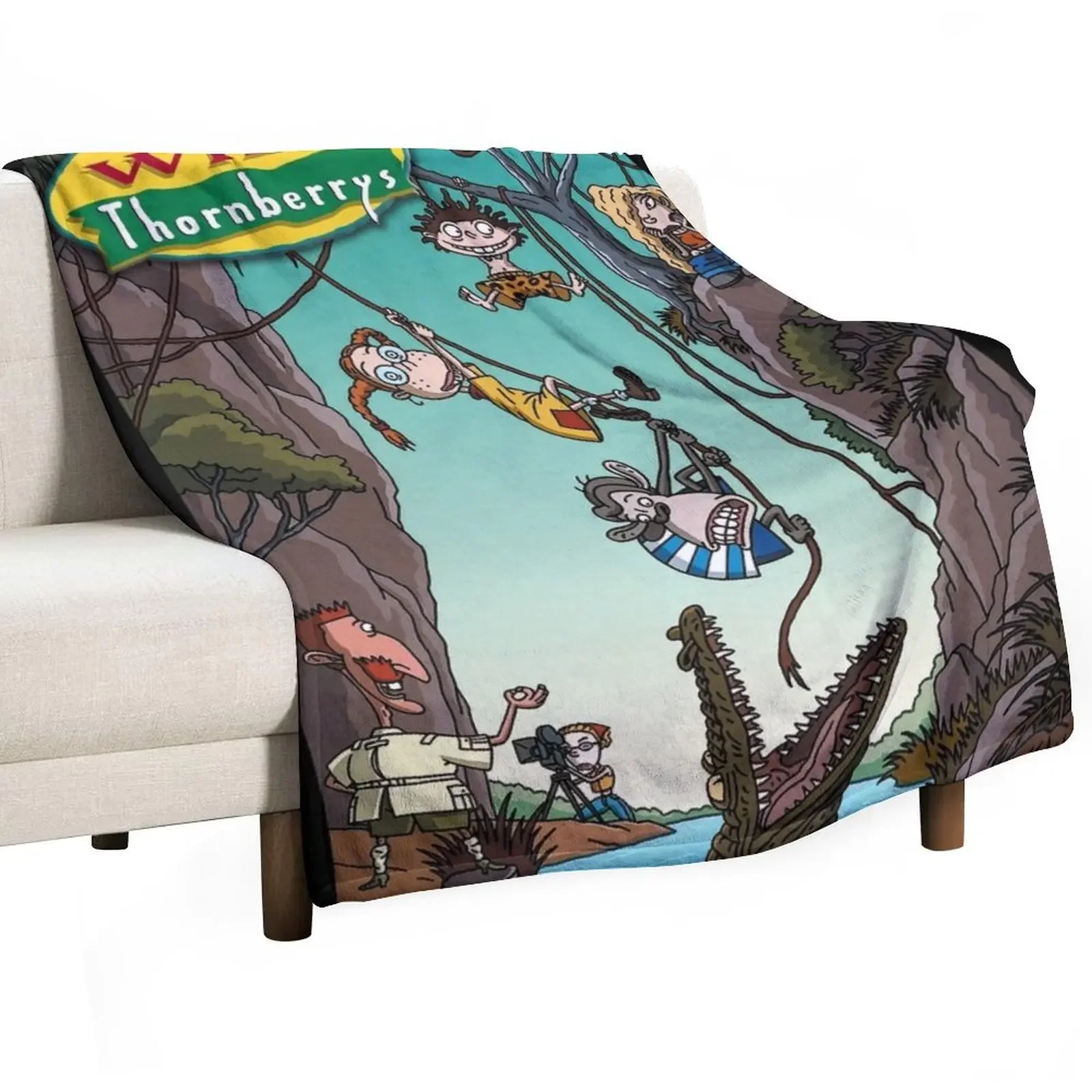 Christmas Throw Blanket - The Wild Thornberrys Throw Blanket Custom