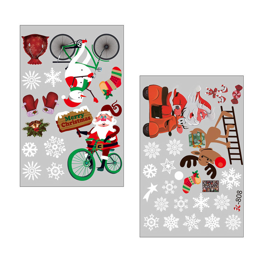 Snowflake Window Decal - Window Winter Sticker Scene Holiday Decoration