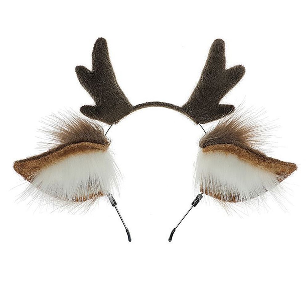 Reindeer Antlers Headband - Unisex Deer Ears Reindeer Antler Headband
