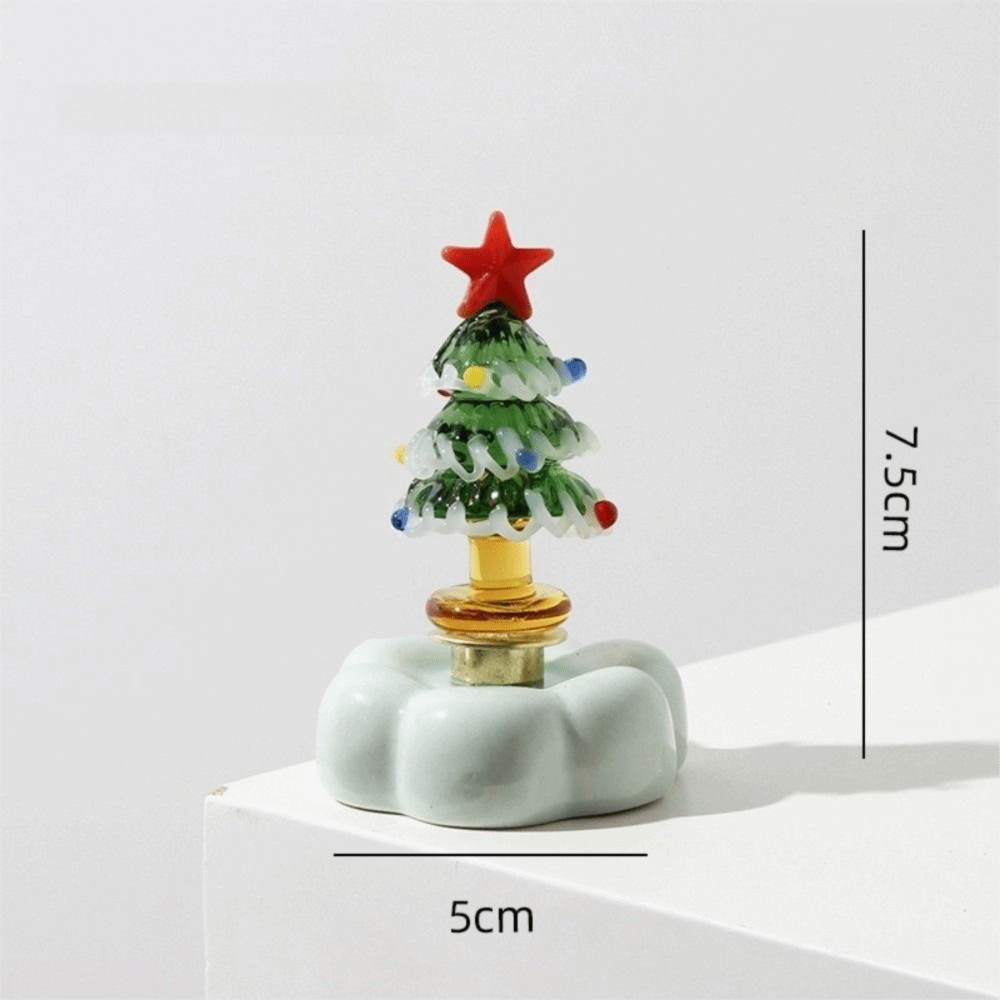 Solid Glass Glass Christmas Tr - Star Tree Topper ulasan dan harga