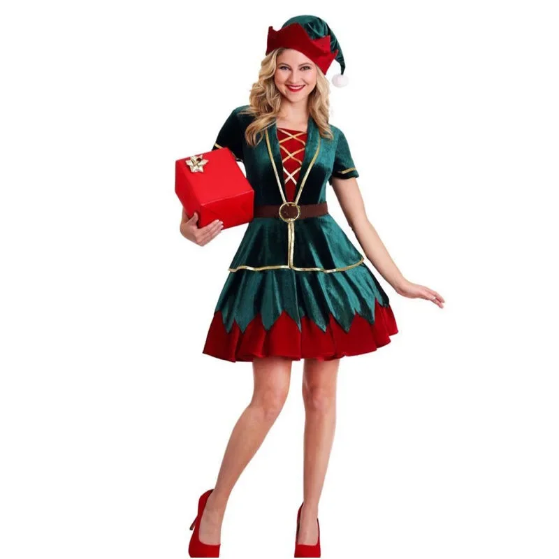 Christmas Santa Claus Costume  - Elf Costume Christmas ulasan dan harga