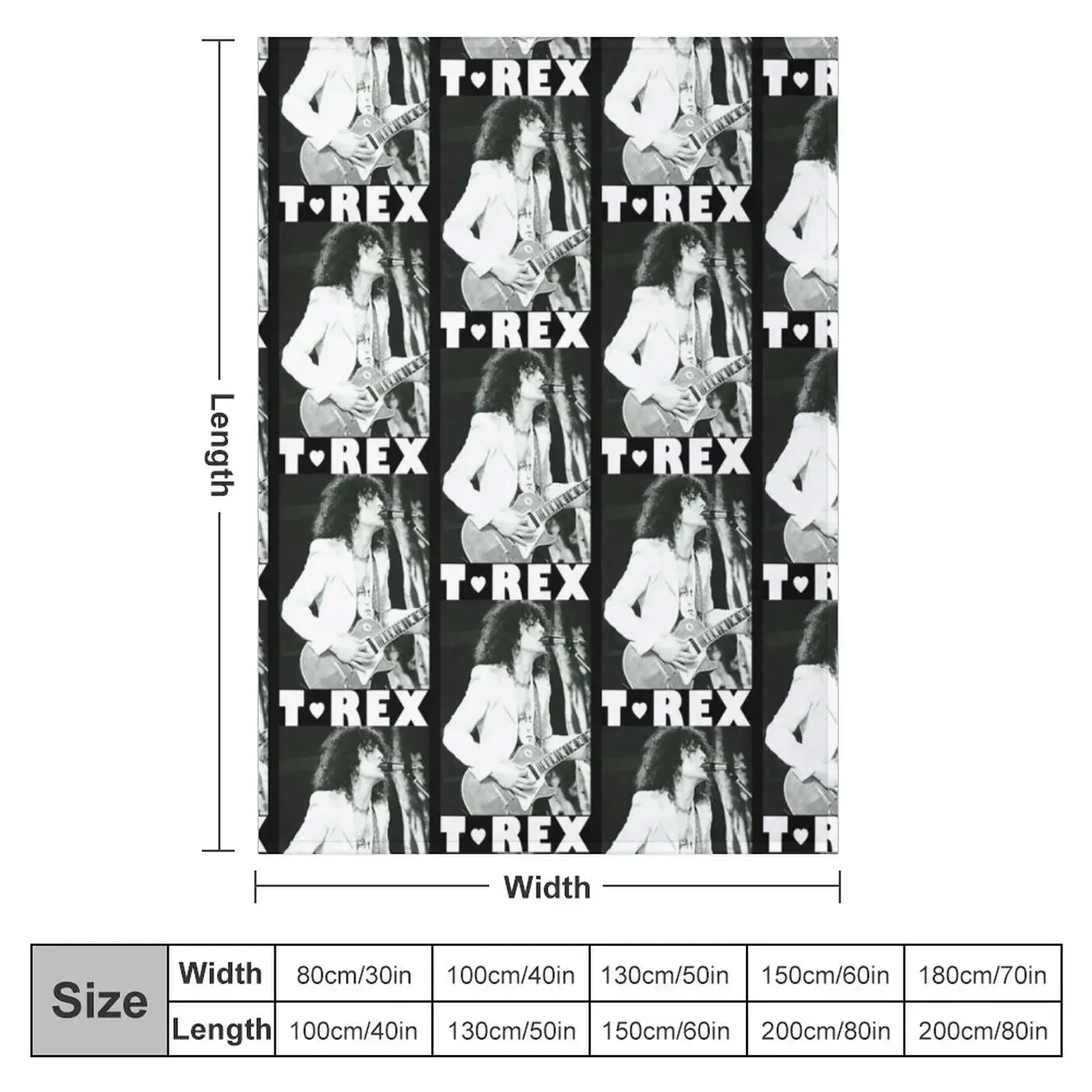 T Rex - Marc Bolan Throw Blank - Christmas Throw Blanket ulasan dan harga
