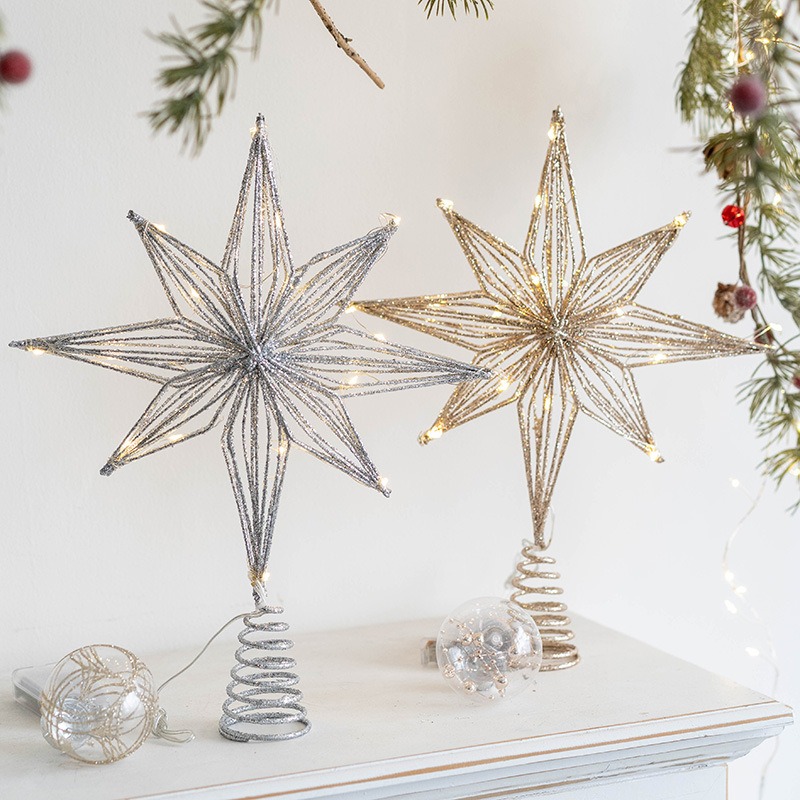 Christmas Decoration Iron Tree - Star Tree Topper ulasan dan harga