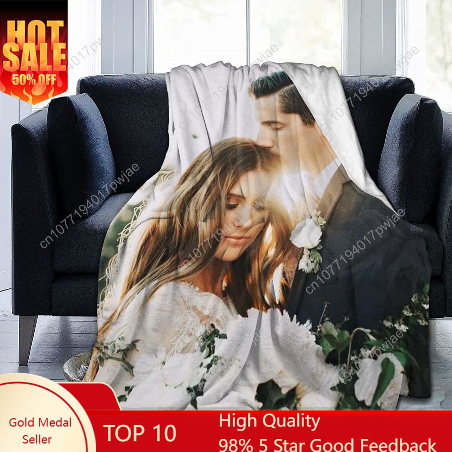Custom Blanket with Photos Tex - Christmas Throw Blanket ulasan dan harga