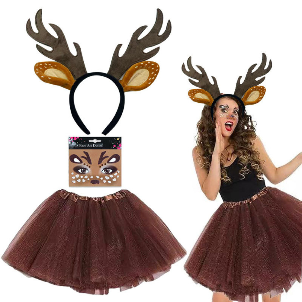 Christmas Reindeer Antler Head - Reindeer Antlers Headband ulasan dan harga