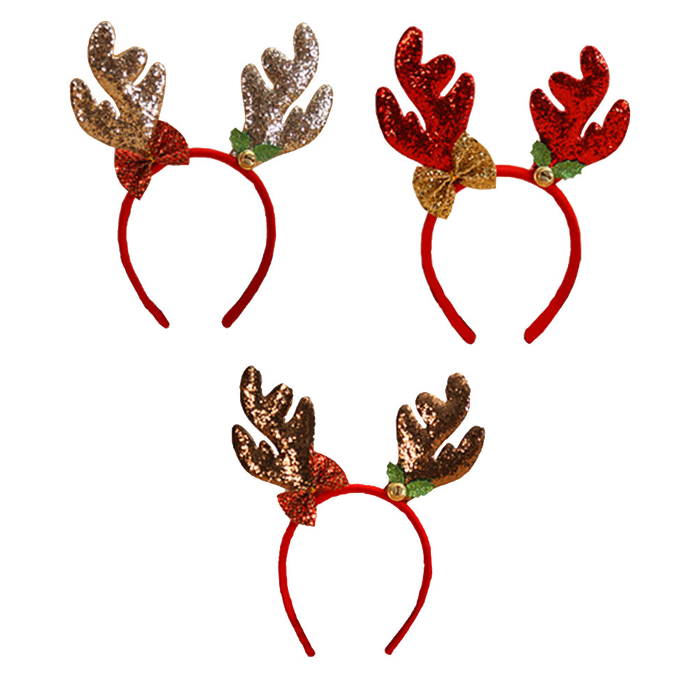 3Pcs Reindeer Antlers Christma - Reindeer Antlers Headband ulasan dan harga