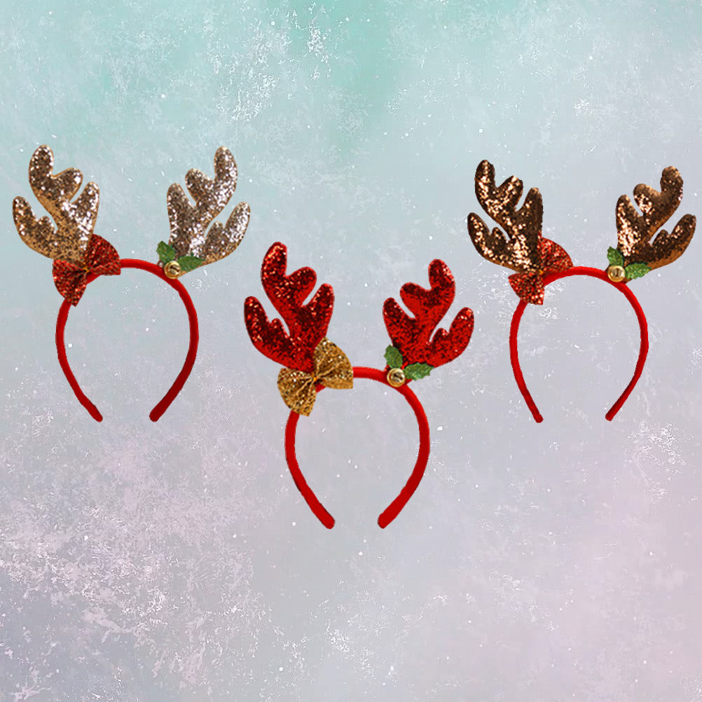 3Pcs Reindeer Antlers Christma - Reindeer Antlers Headband ulasan dan harga